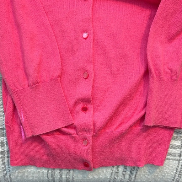 J. Crew Vibrant Pink Cardigan Sweater - Picture 5 of 8